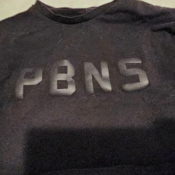 PBNS Oversized Long Sleeve Crop - Blackout - Picture 2 of 4